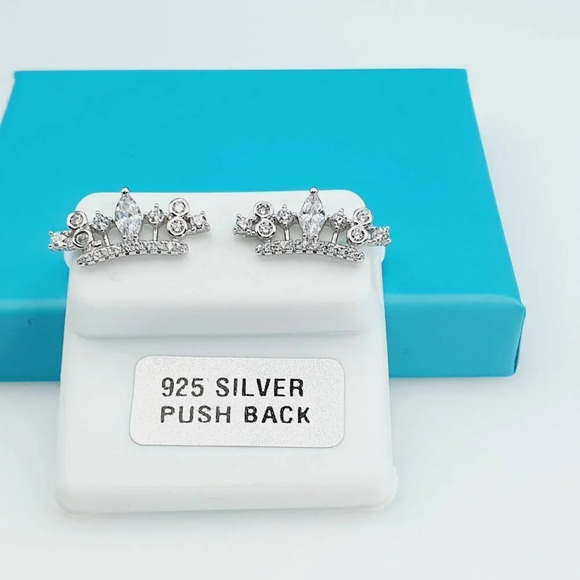 "925 Sterling Silver CZ Beautiful Earrings for Women, 1USPAR4228 - Picture 6 of 11